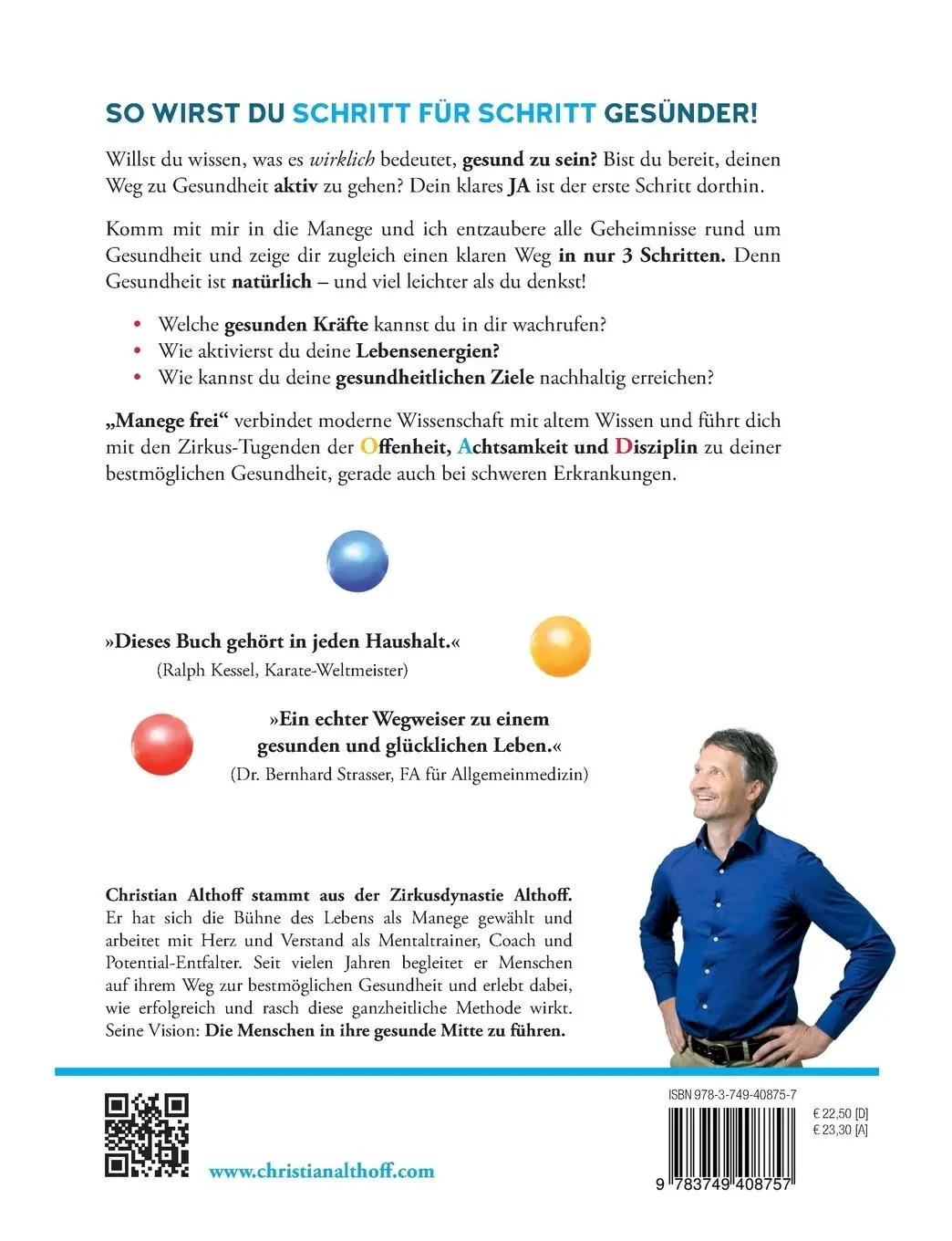 Rückseite: 9783749408757 | Manege frei für ein gesundes Leben | Christian Althoff | Taschenbuch