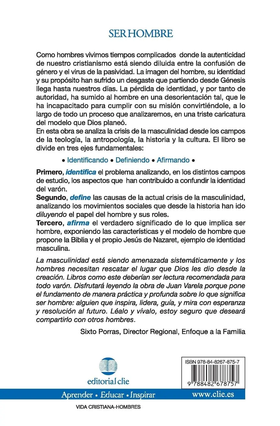 Rückseite: 9788482678757 | Tu identidad Sí importa | Ser hombre | Juan J. Varela | Taschenbuch