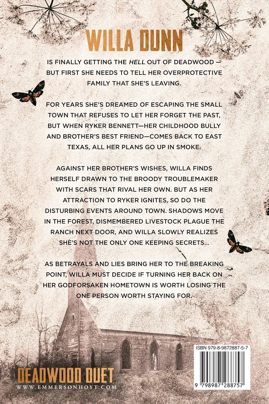 Rückseite: 9798987288757 | The Endless Fall | Deadwood Duet Book 1 | Emmerson Hoyt | Taschenbuch