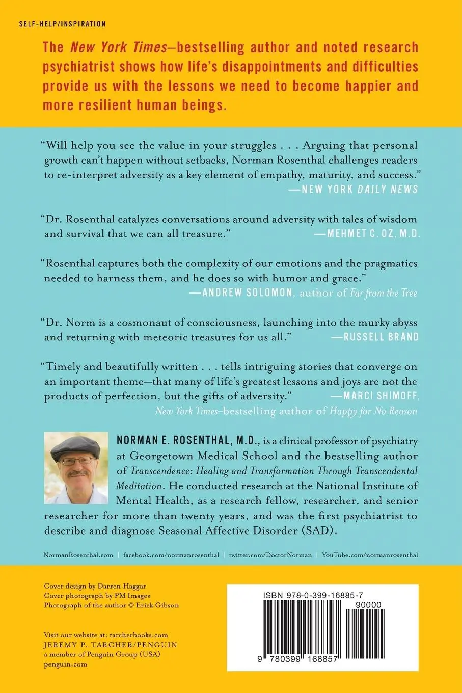 Rückseite: 9780399168857 | The Gift of Adversity | Norman E Rosenthal | Taschenbuch | Englisch