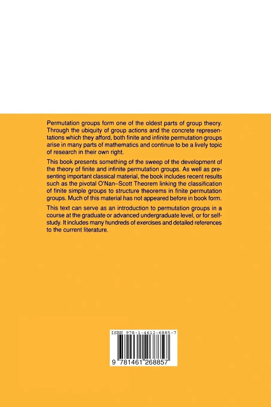 Rückseite: 9781461268857 | Permutation Groups | Brian Mortimer (u. a.) | Taschenbuch | xii | 2012