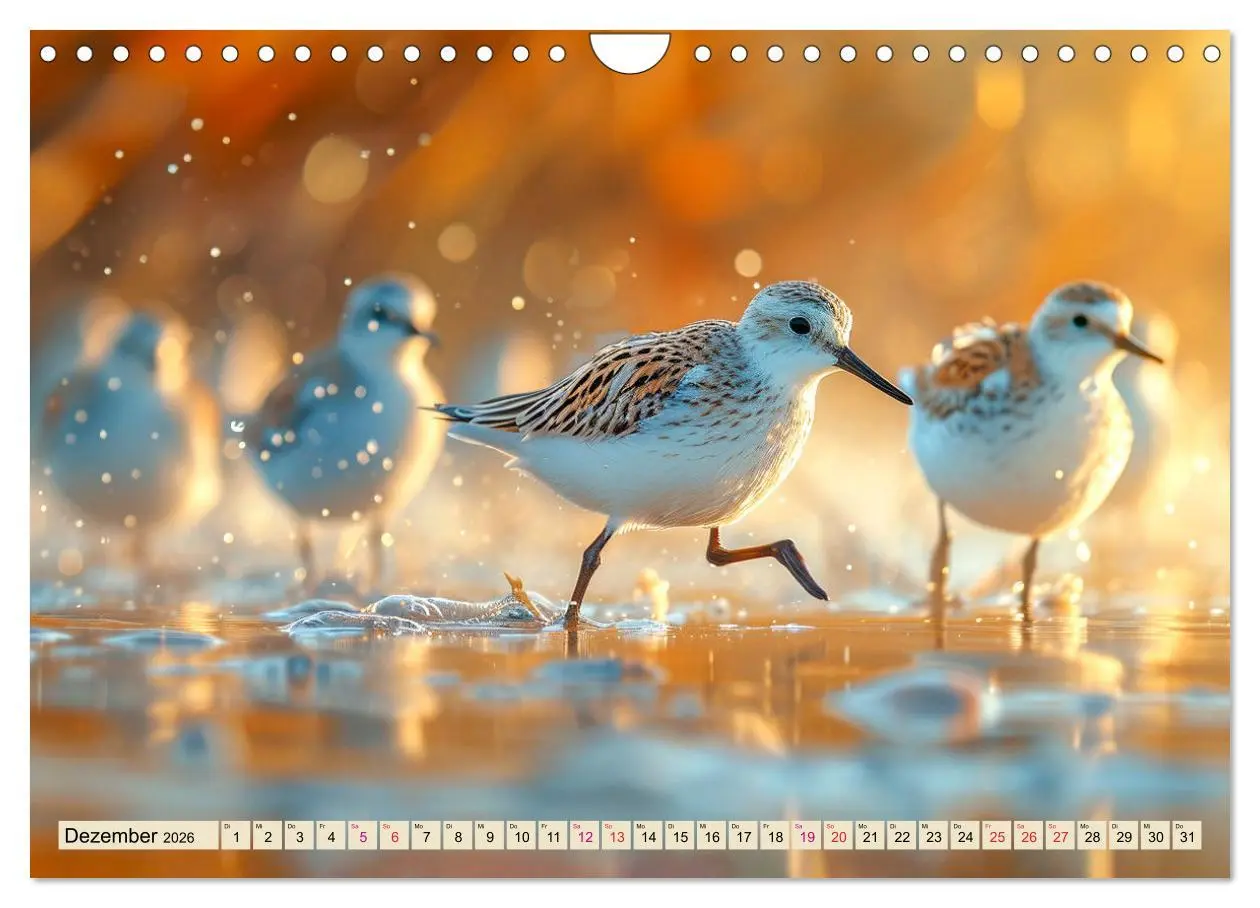 Bild: 9783457348857 | Strandläufer - immer flink unterwegs (Wandkalender 2026 DIN A4...