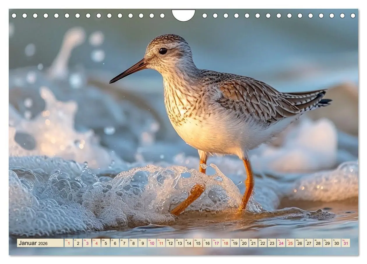 Bild: 9783457348857 | Strandläufer - immer flink unterwegs (Wandkalender 2026 DIN A4...