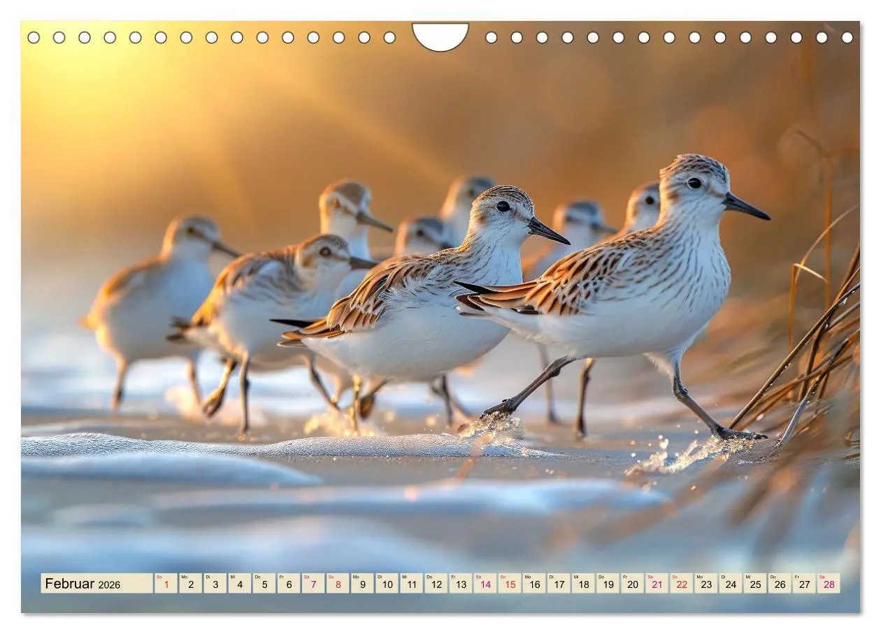 Bild: 9783457348857 | Strandläufer - immer flink unterwegs (Wandkalender 2026 DIN A4...