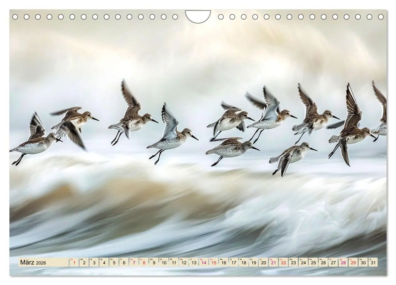Bild: 9783457348857 | Strandläufer - immer flink unterwegs (Wandkalender 2026 DIN A4...