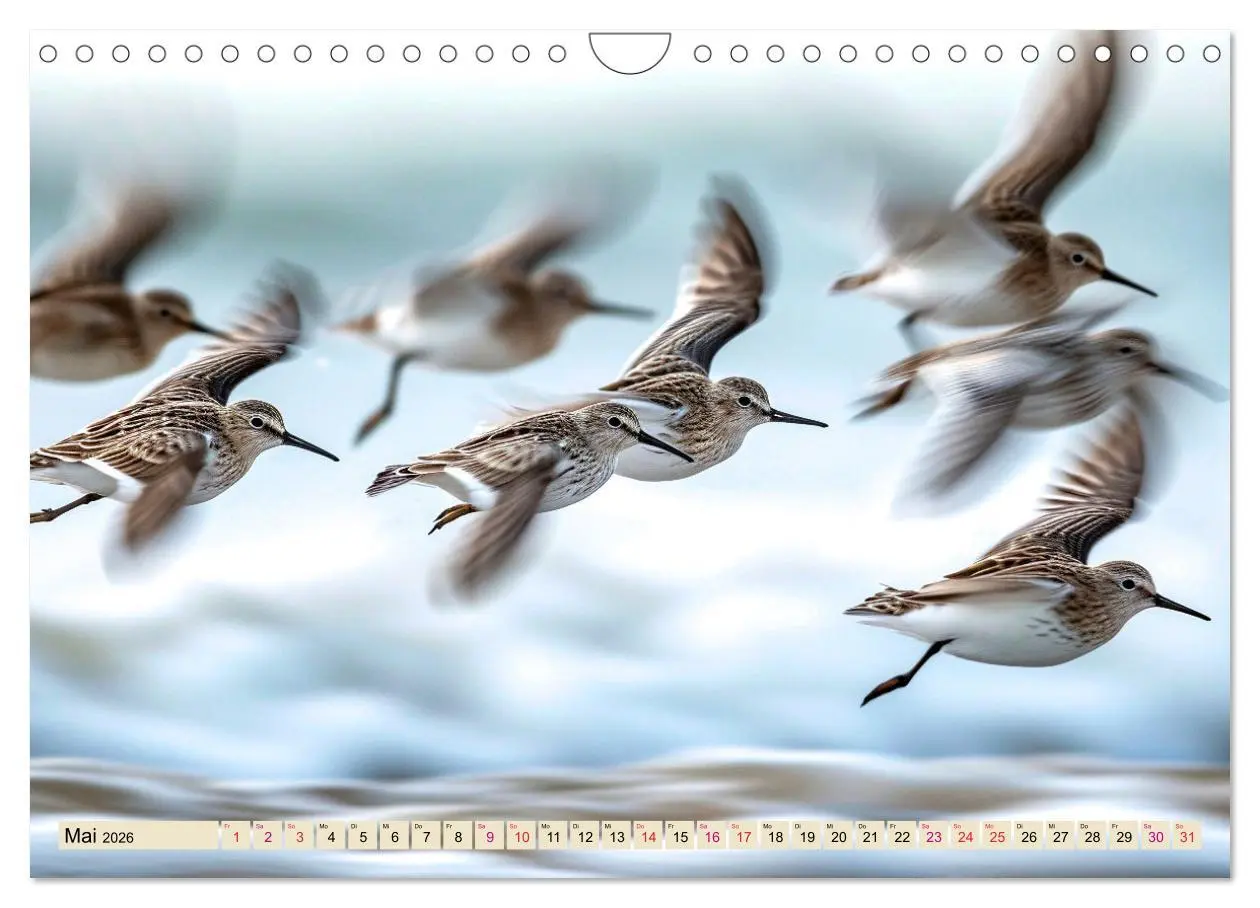 Bild: 9783457348857 | Strandläufer - immer flink unterwegs (Wandkalender 2026 DIN A4...