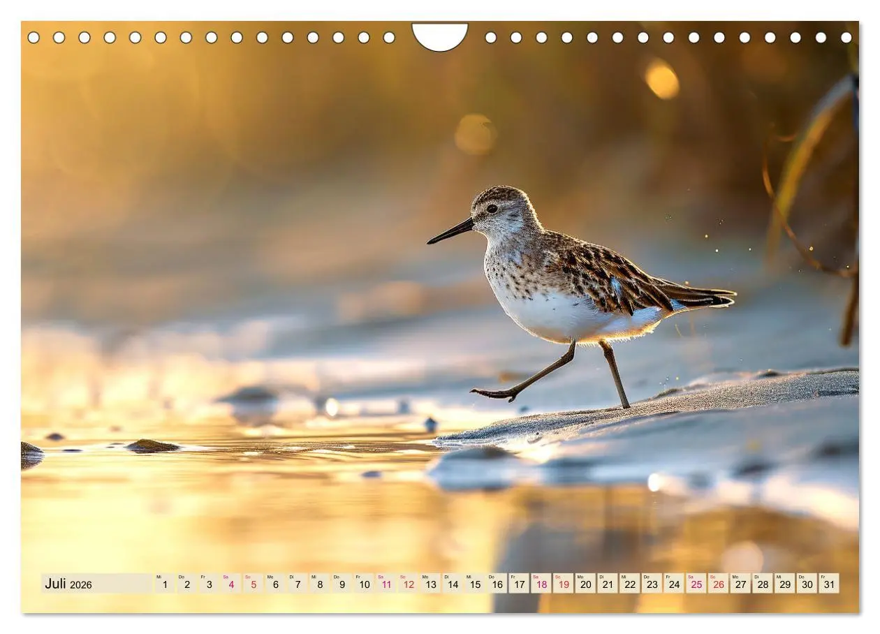 Bild: 9783457348857 | Strandläufer - immer flink unterwegs (Wandkalender 2026 DIN A4...