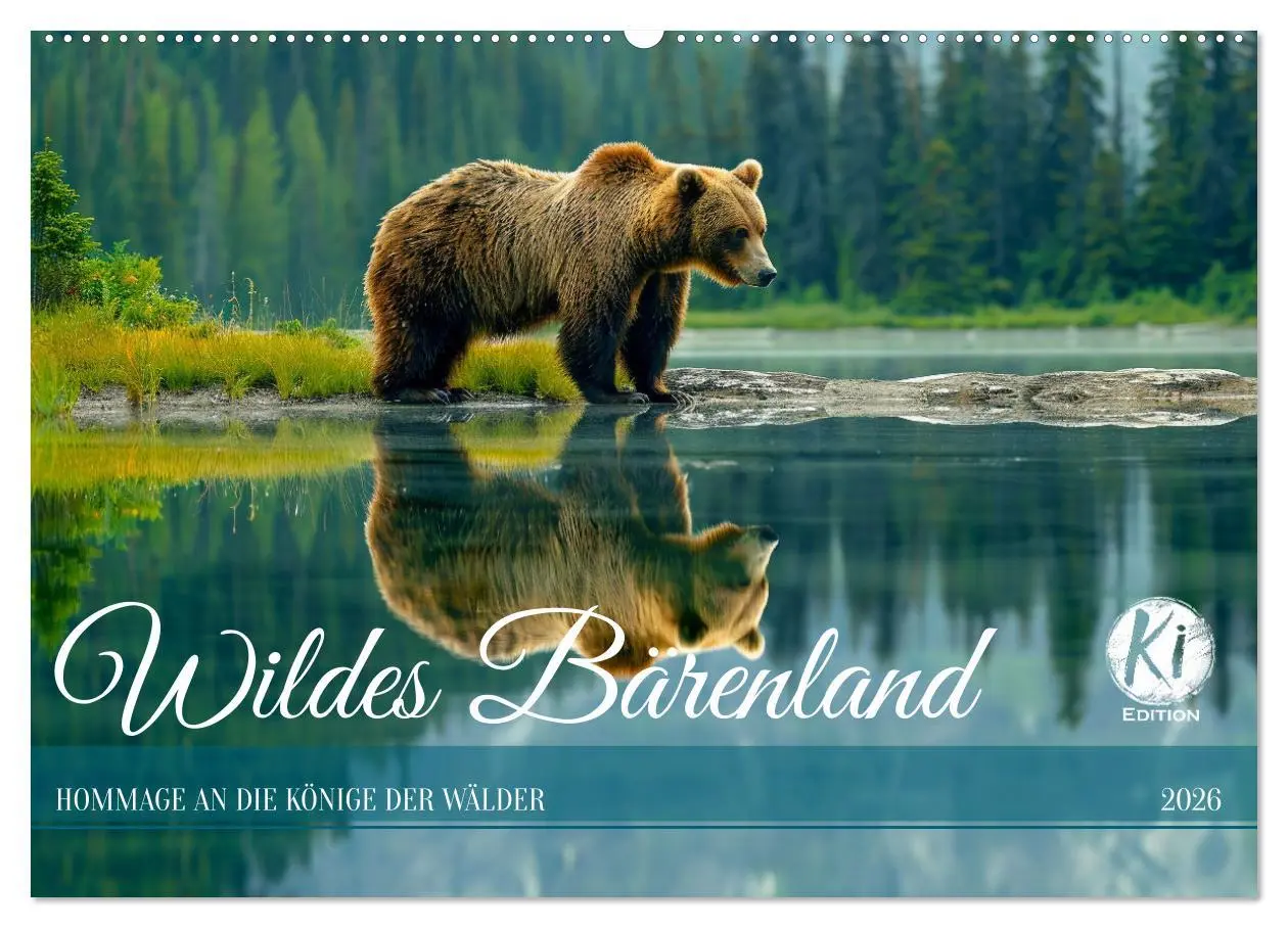 Cover: 9783457418857 | Wildes Bärenland (Wandkalender 2026 DIN A2 quer), CALVENDO...