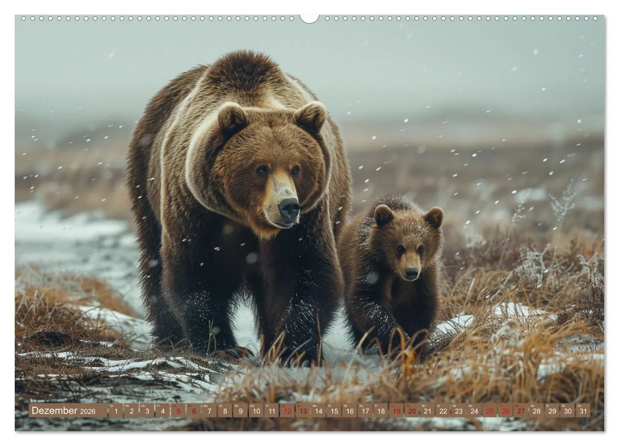 Bild: 9783457418857 | Wildes Bärenland (Wandkalender 2026 DIN A2 quer), CALVENDO...