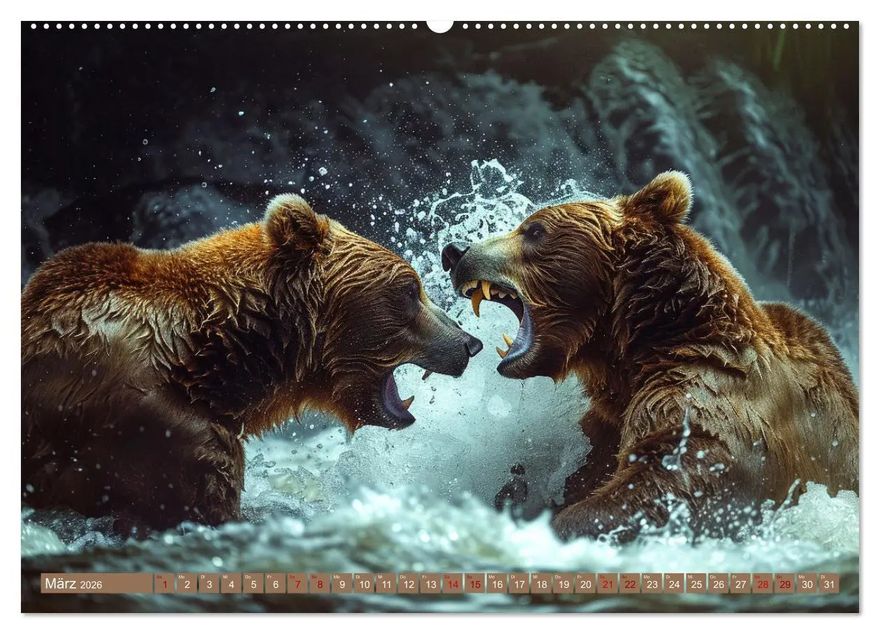 Bild: 9783457418857 | Wildes Bärenland (Wandkalender 2026 DIN A2 quer), CALVENDO...