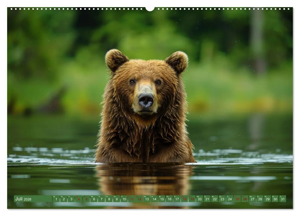 Bild: 9783457418857 | Wildes Bärenland (Wandkalender 2026 DIN A2 quer), CALVENDO...