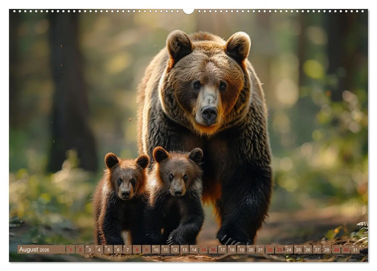 Bild: 9783457418857 | Wildes Bärenland (Wandkalender 2026 DIN A2 quer), CALVENDO...