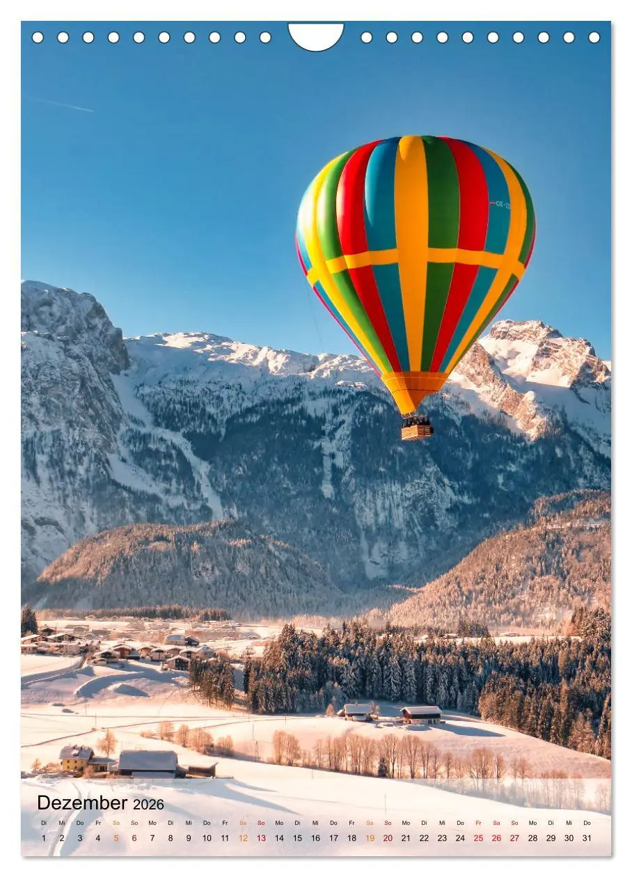 Bild: 9783516368857 | Ballon fahren - mein Traum (Wandkalender 2026 DIN A4 hoch),...