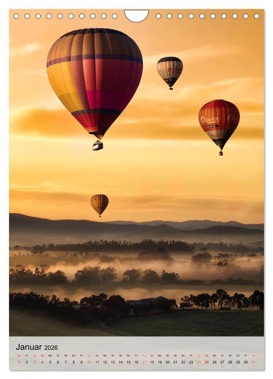 Bild: 9783516368857 | Ballon fahren - mein Traum (Wandkalender 2026 DIN A4 hoch),...