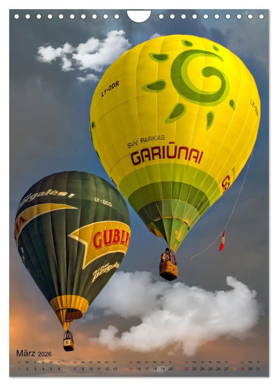Bild: 9783516368857 | Ballon fahren - mein Traum (Wandkalender 2026 DIN A4 hoch),...