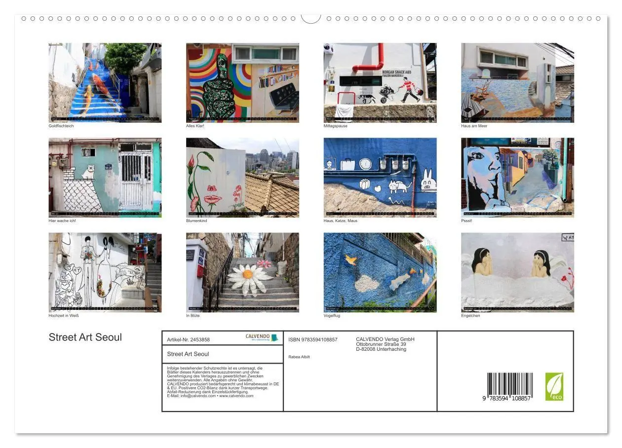 Bild: 9783594108857 | Street Art Seoul (hochwertiger Premium Wandkalender 2027 DIN A2...