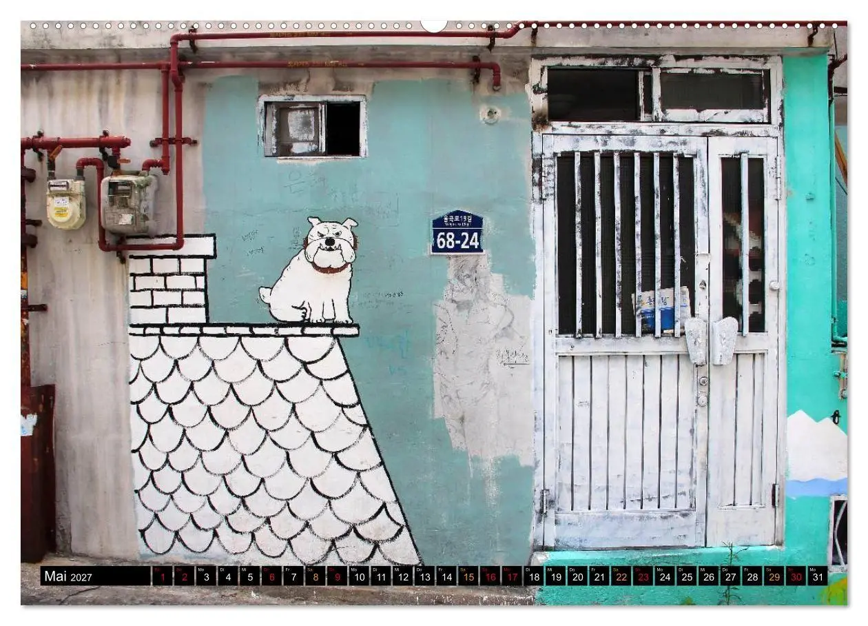 Bild: 9783594108857 | Street Art Seoul (hochwertiger Premium Wandkalender 2027 DIN A2...