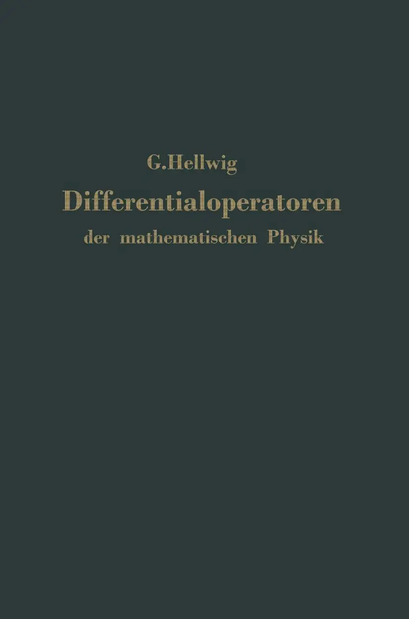 Cover: 9783642928857 | Differentialoperatoren der mathematischen Physik | Eine Einführung