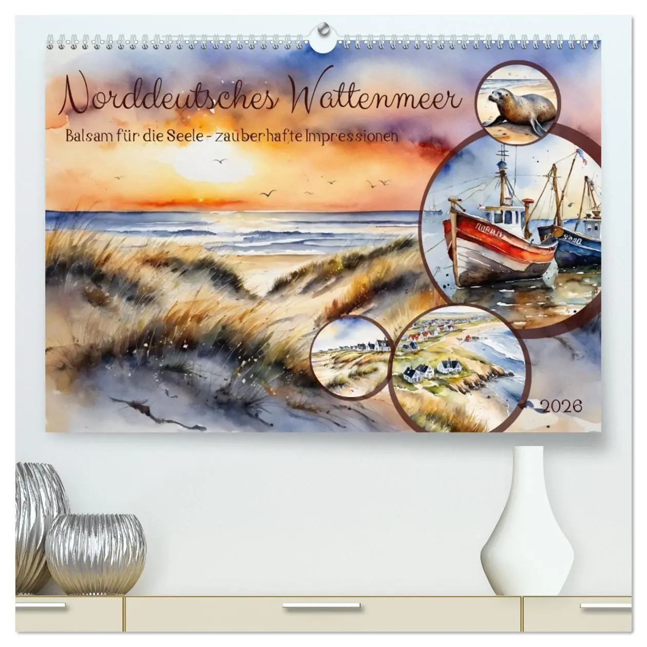 Cover: 9783457408957 | Norddeutsches Wattenmeer (hochwertiger Premium Wandkalender 2026...