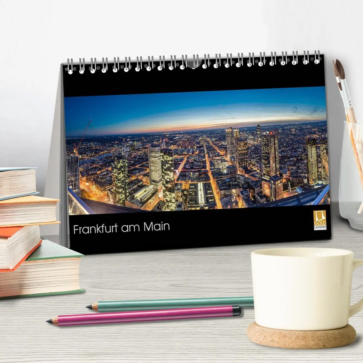 Bild: 9783516118957 | Frankfurt am Main (Tischkalender 2026 DIN A5 quer), CALVENDO...
