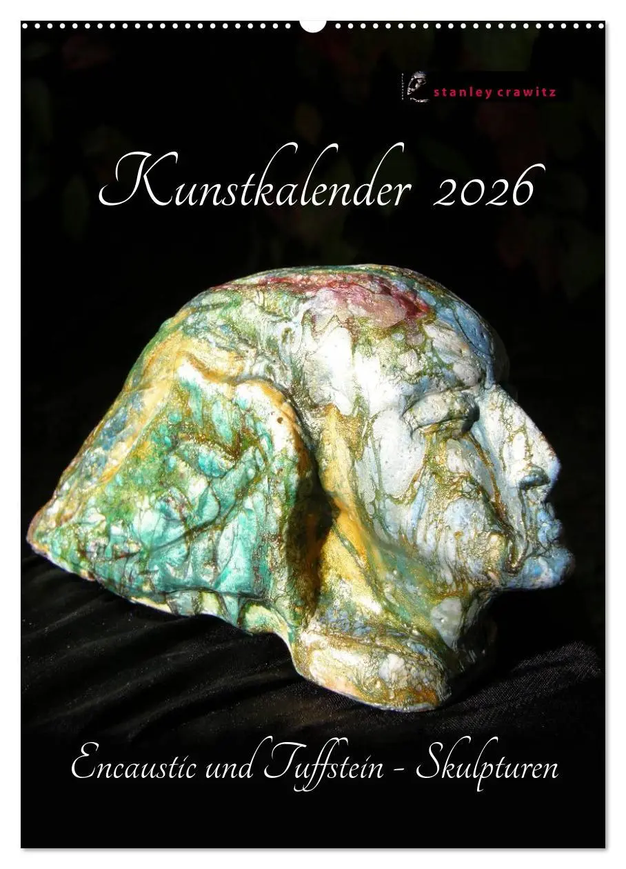 Cover: 9783516428957 | Kunstkalender 2026 - Encaustic und Tuffstein - Skulpturen...