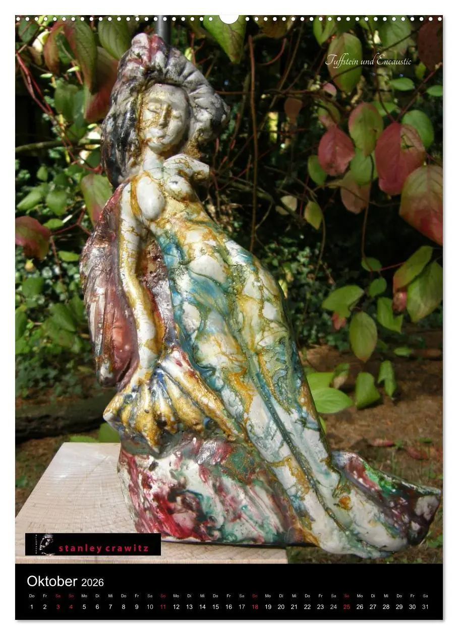 Bild: 9783516428957 | Kunstkalender 2026 - Encaustic und Tuffstein - Skulpturen...