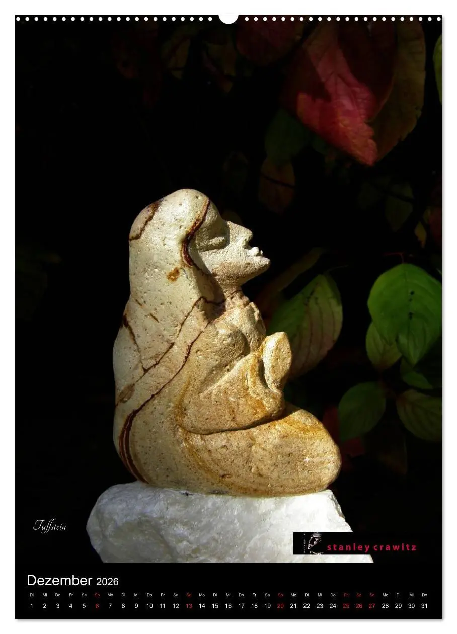 Bild: 9783516428957 | Kunstkalender 2026 - Encaustic und Tuffstein - Skulpturen...