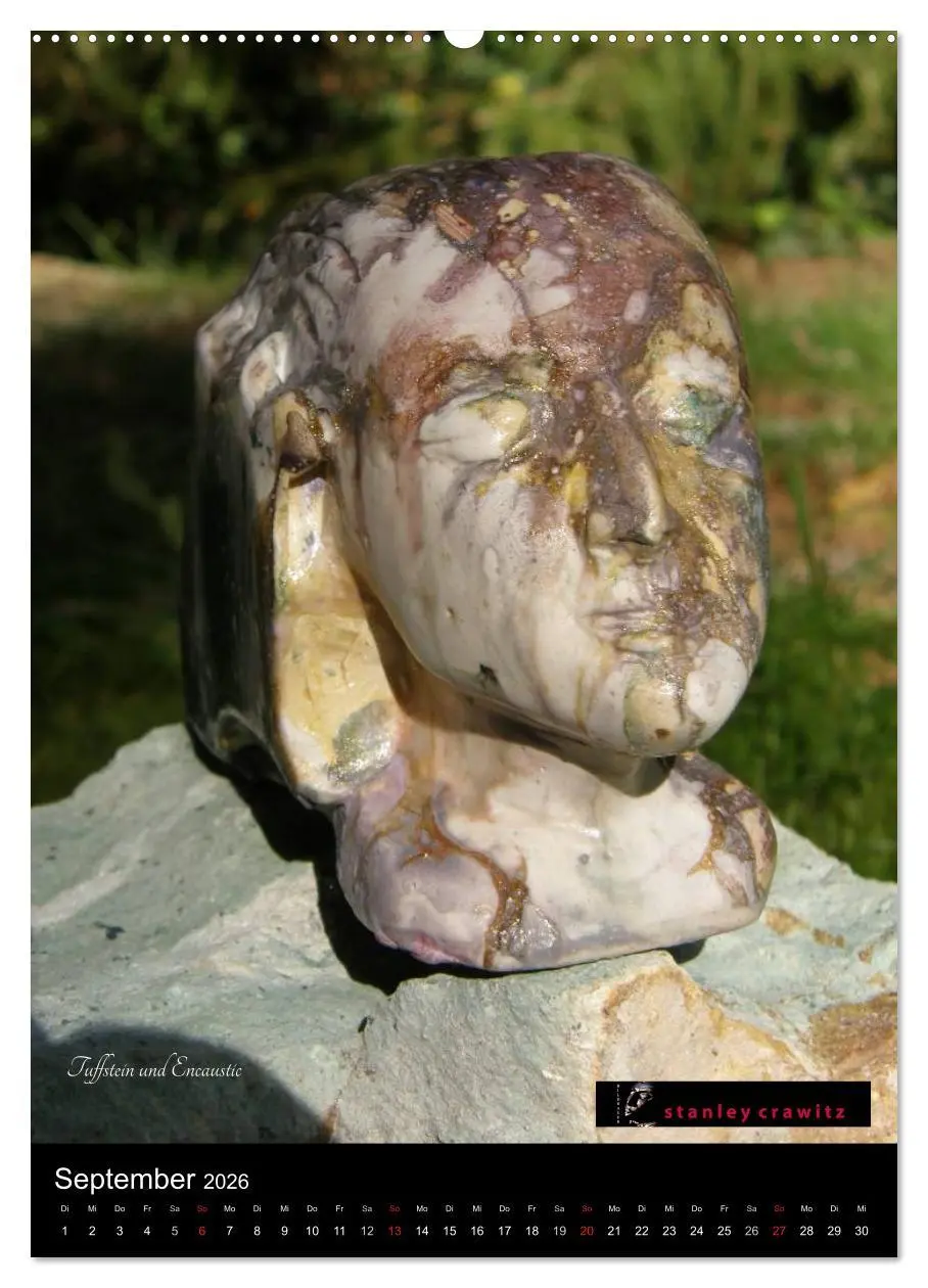 Bild: 9783516428957 | Kunstkalender 2026 - Encaustic und Tuffstein - Skulpturen...