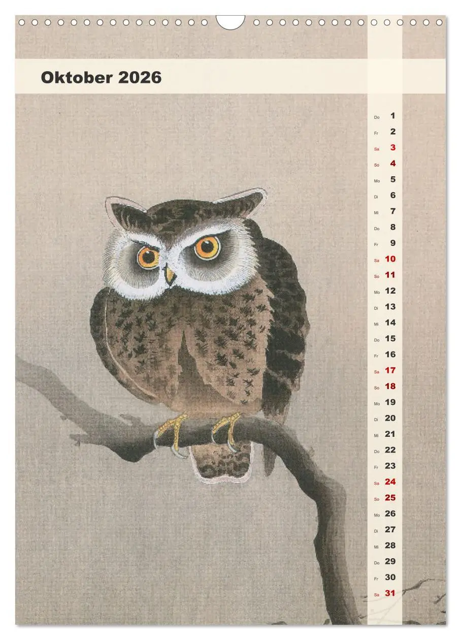 Bild: 9783516249057 | Ohara Koson - Gefiederte Schönheiten (Wandkalender 2026 DIN A3...