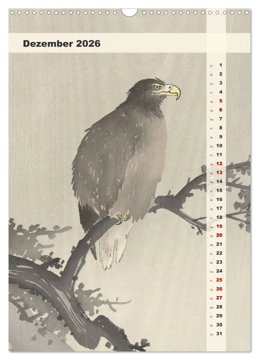 Bild: 9783516249057 | Ohara Koson - Gefiederte Schönheiten (Wandkalender 2026 DIN A3...