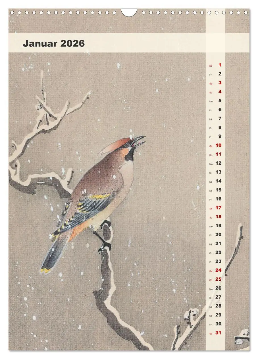 Bild: 9783516249057 | Ohara Koson - Gefiederte Schönheiten (Wandkalender 2026 DIN A3...