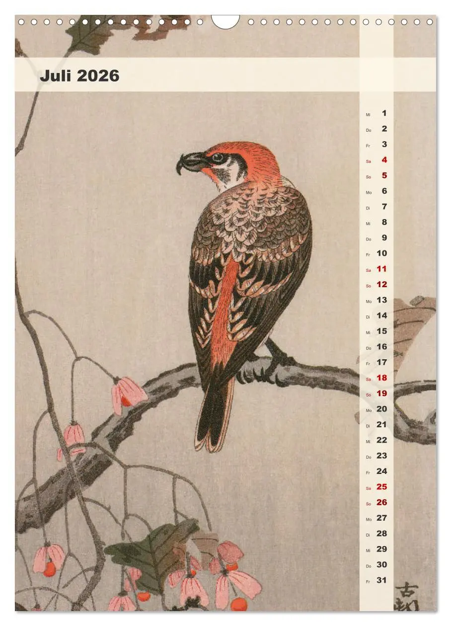 Bild: 9783516249057 | Ohara Koson - Gefiederte Schönheiten (Wandkalender 2026 DIN A3...
