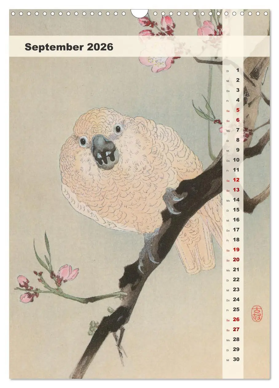 Bild: 9783516249057 | Ohara Koson - Gefiederte Schönheiten (Wandkalender 2026 DIN A3...