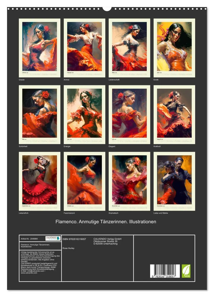 Bild: 9783516319057 | Flamenco. Anmutige Tänzerinnen. Illustrationen (hochwertiger...