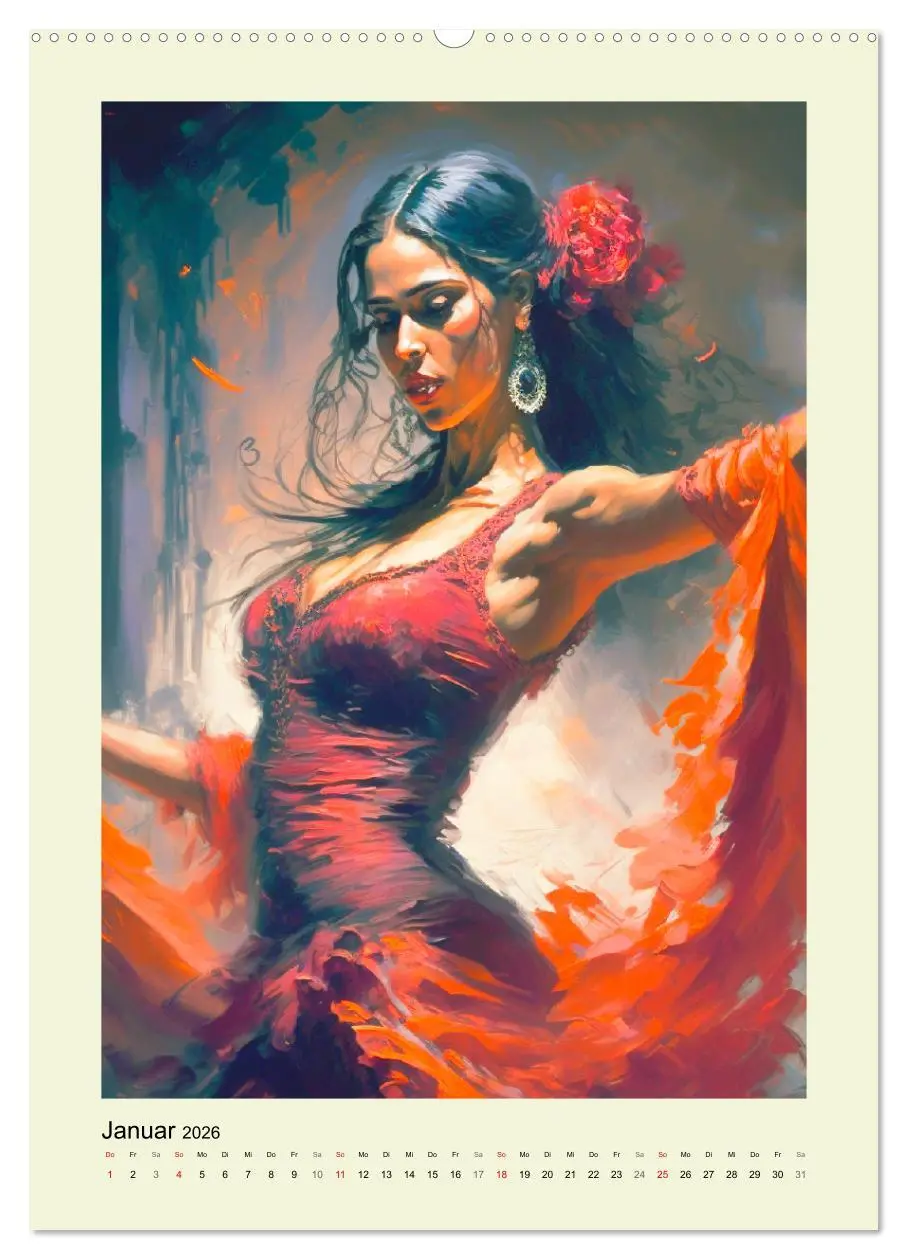 Bild: 9783516319057 | Flamenco. Anmutige Tänzerinnen. Illustrationen (hochwertiger...