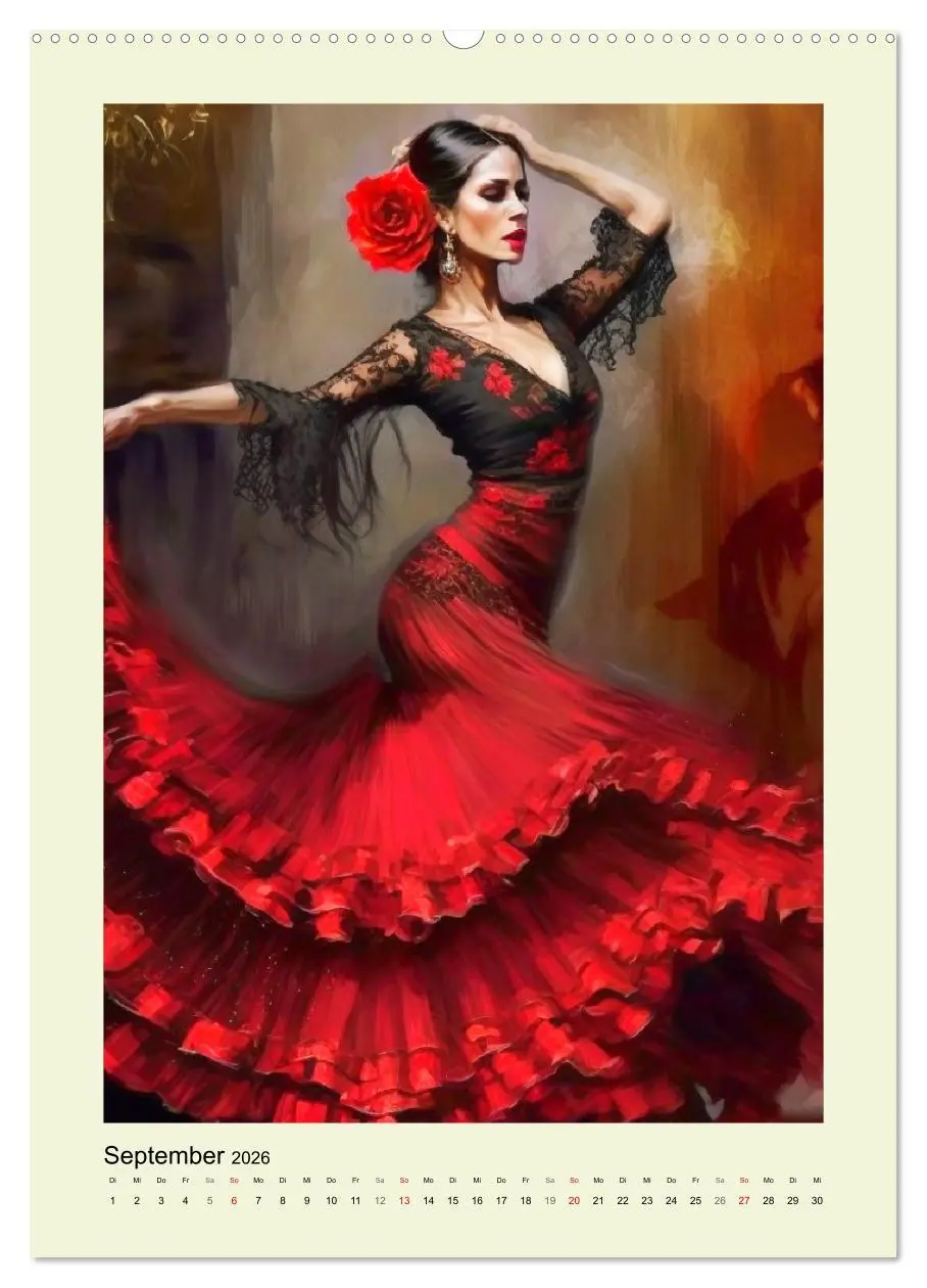 Bild: 9783516319057 | Flamenco. Anmutige Tänzerinnen. Illustrationen (hochwertiger...