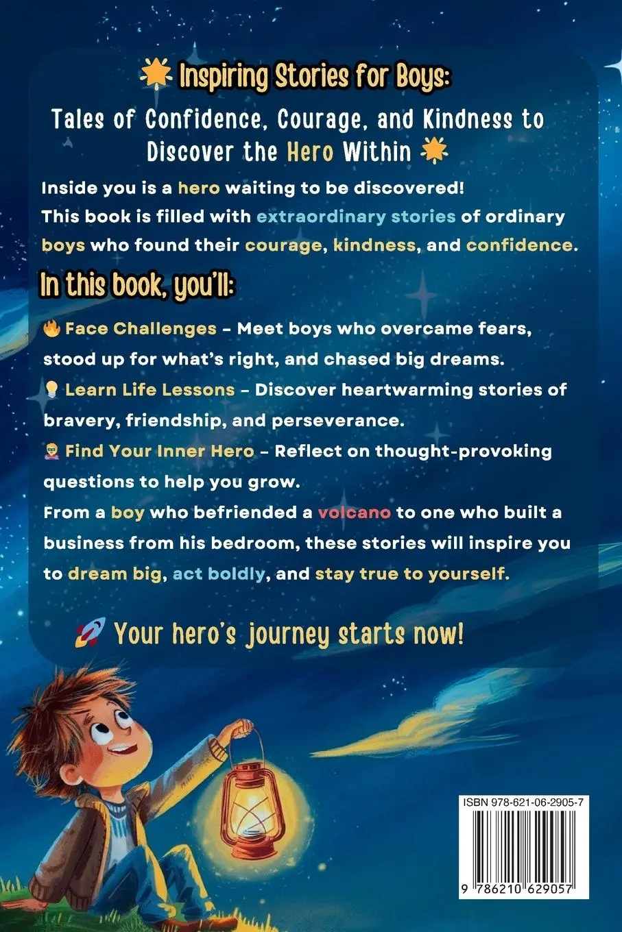 Rückseite: 9786210629057 | Inspiring Stories for Boys | Ethereal Ray | Taschenbuch | Englisch