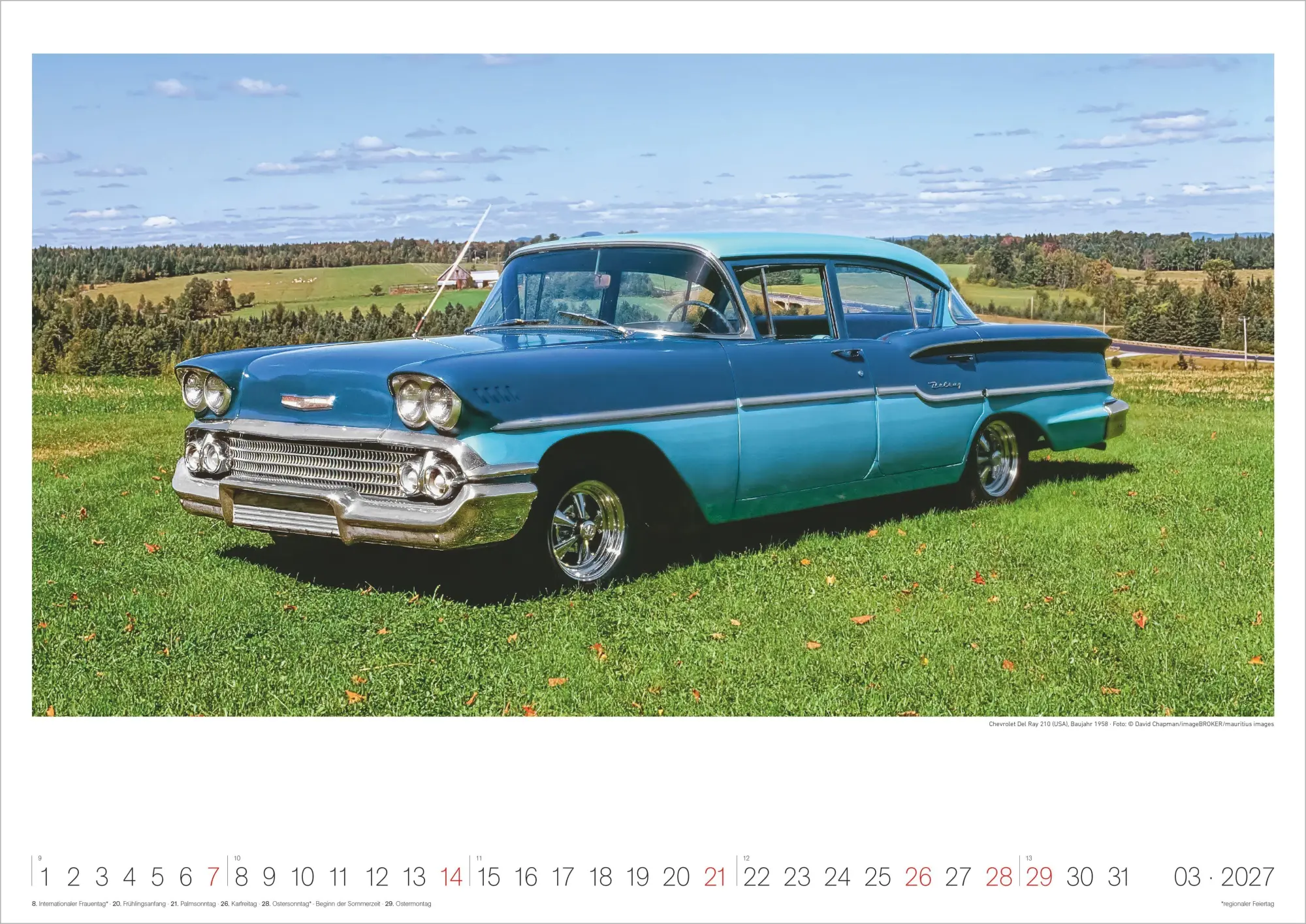 Bild: 4069095019157 | Legendäre Klassiker - Ikonen auf Rädern 2027 | Kalender | 14 S. | 2027