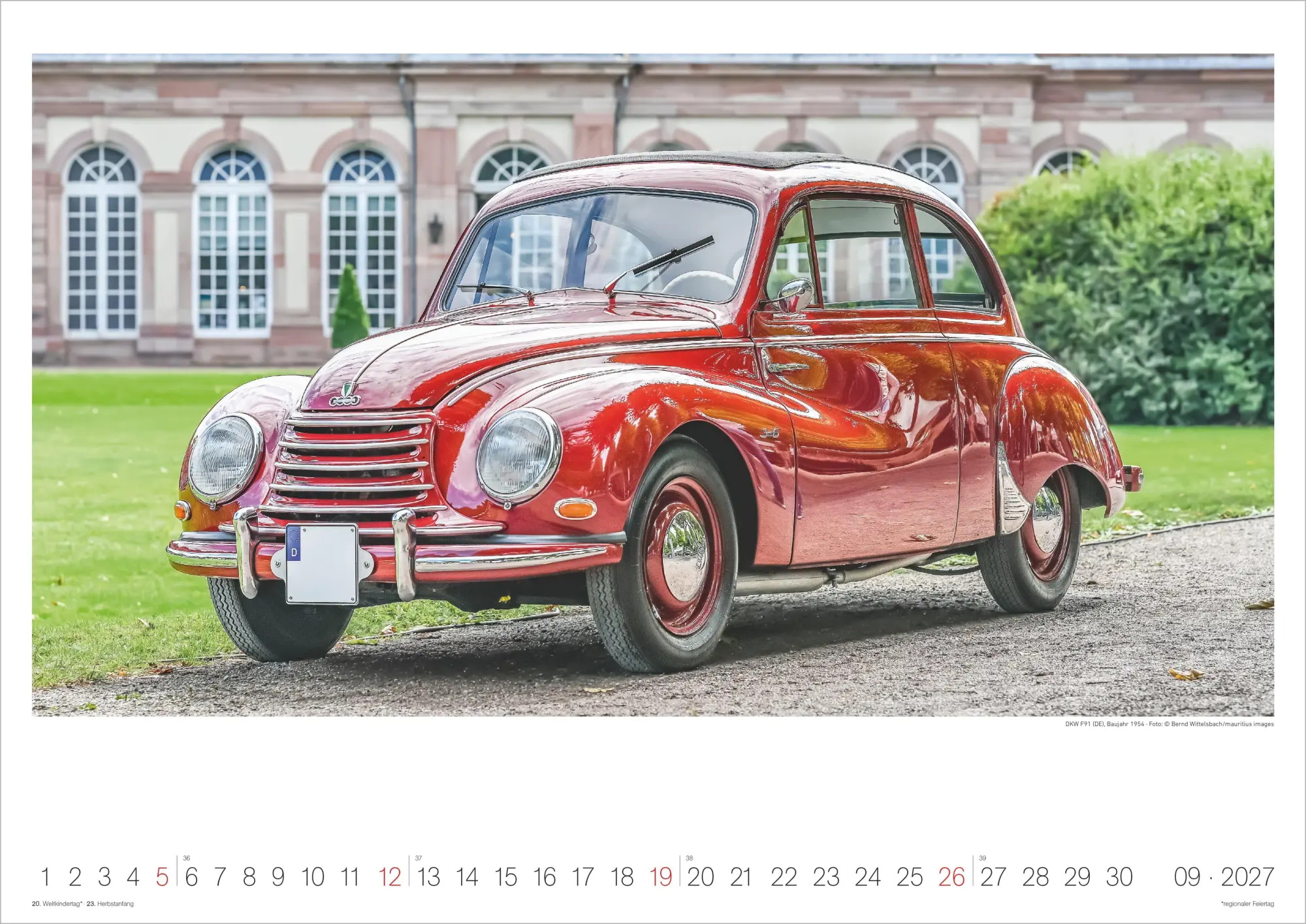 Bild: 4069095019157 | Legendäre Klassiker - Ikonen auf Rädern 2027 | Kalender | 14 S. | 2027