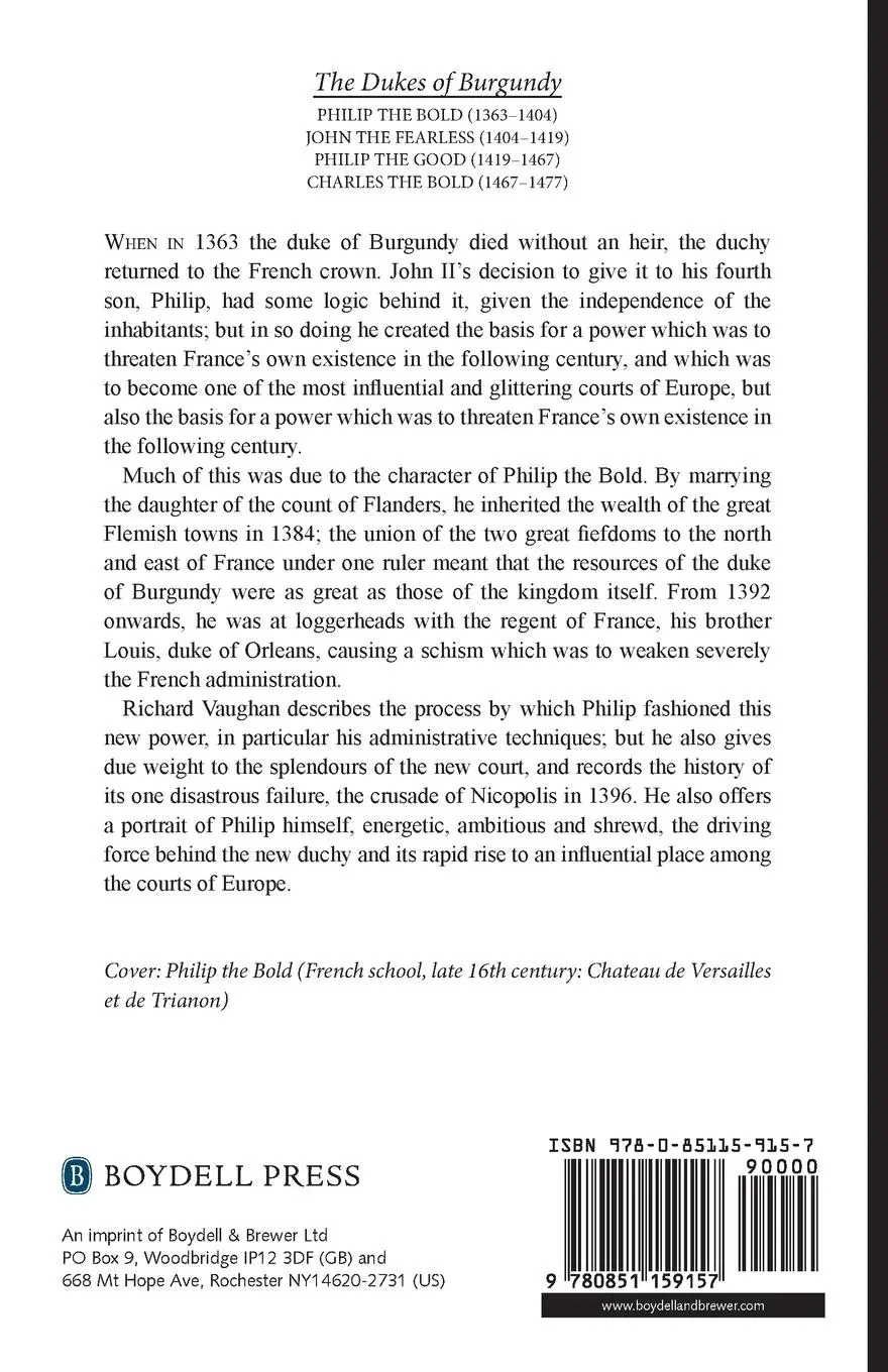 Rückseite: 9780851159157 | Philip the Bold | The Formation of the Burgundian State | Taschenbuch