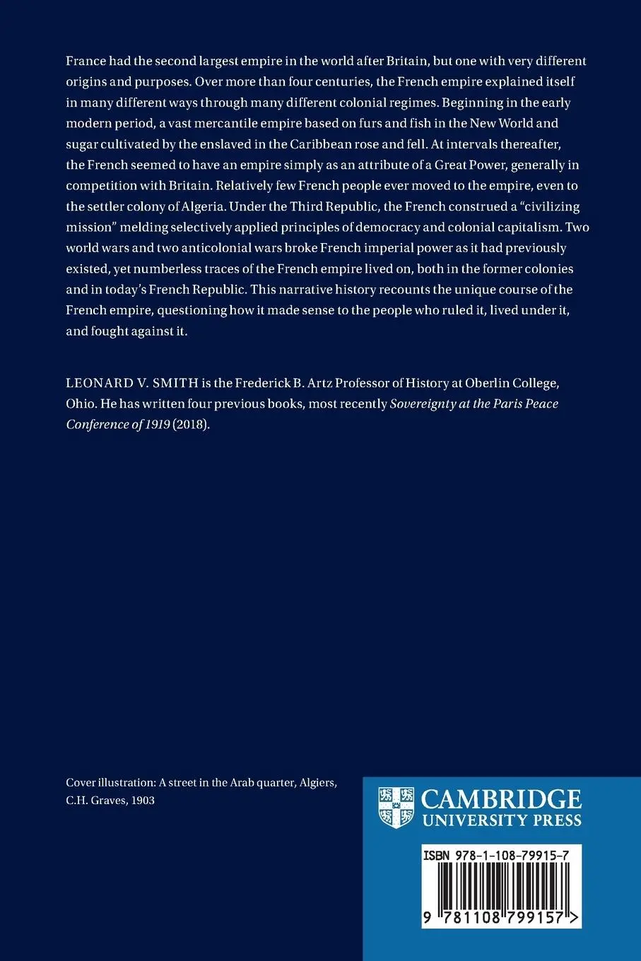 Rückseite: 9781108799157 | French Colonialism | Leonard V Smith | Taschenbuch | Englisch | 2023