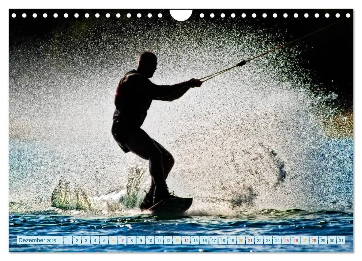 Bild: 9783435369157 | Wakeboarden (Wandkalender 2025 DIN A4 quer), CALVENDO Monatskalender