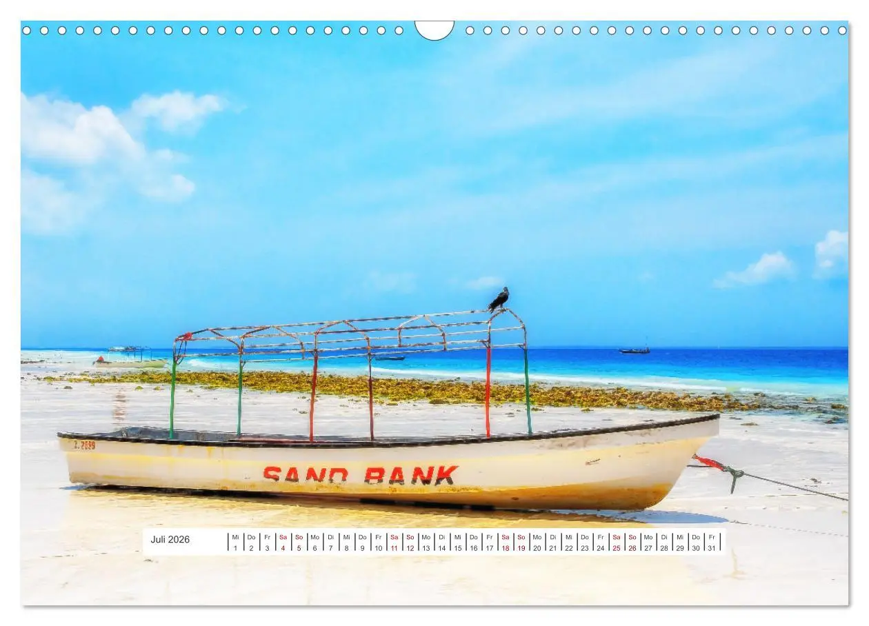 Bild: 9783457529157 | Sansibar - Sonne, Sand, Meer (Wandkalender 2026 DIN A3 quer),...