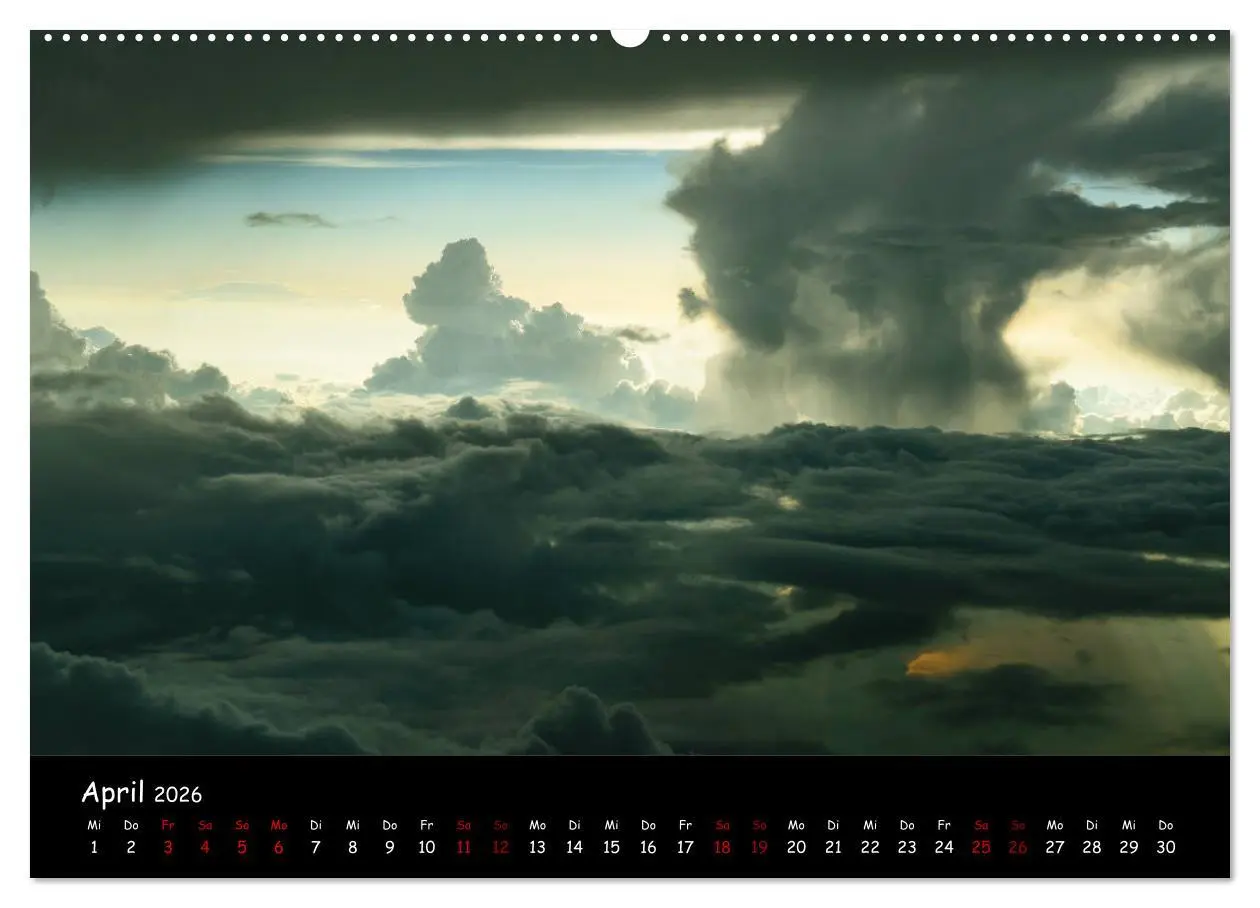 Bild: 9783457909157 | Wolkenwelten (Wandkalender 2026 DIN A2 quer), CALVENDO Monatskalender