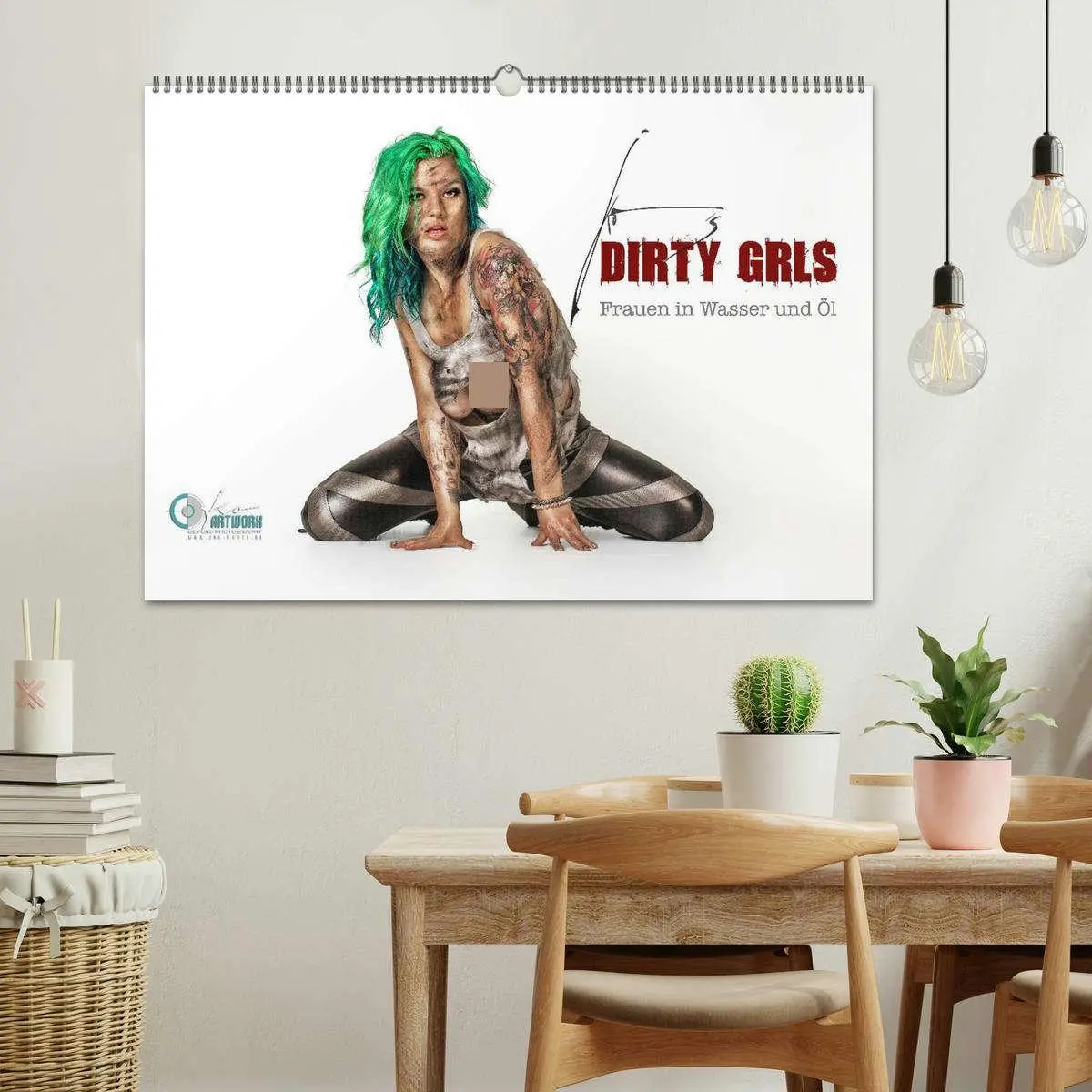 Bild: 9783516099157 | DIRTY GIRLS Frauen in Wasser und Öl (Wandkalender 2026 DIN A2...