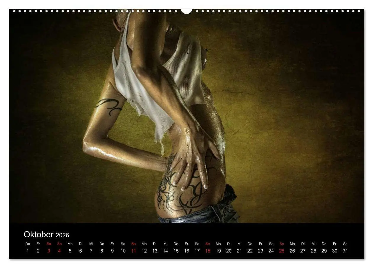 Bild: 9783516099157 | DIRTY GIRLS Frauen in Wasser und Öl (Wandkalender 2026 DIN A2...