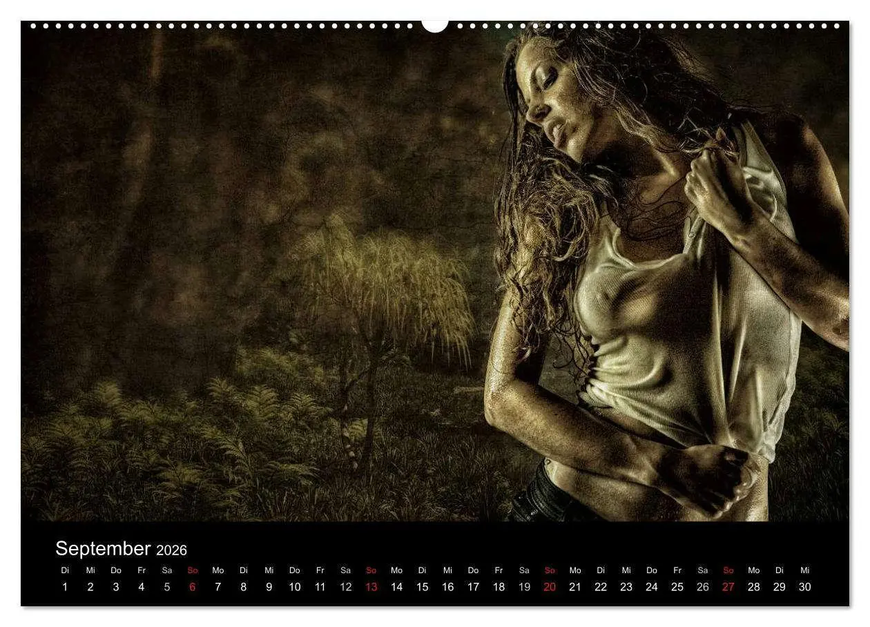 Bild: 9783516099157 | DIRTY GIRLS Frauen in Wasser und Öl (Wandkalender 2026 DIN A2...