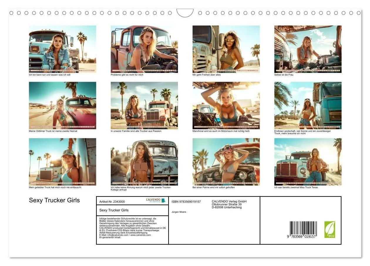 Bild: 9783569019157 | Sexy Trucker Girls (Wandkalender 2027 DIN A3 quer), CALVENDO...