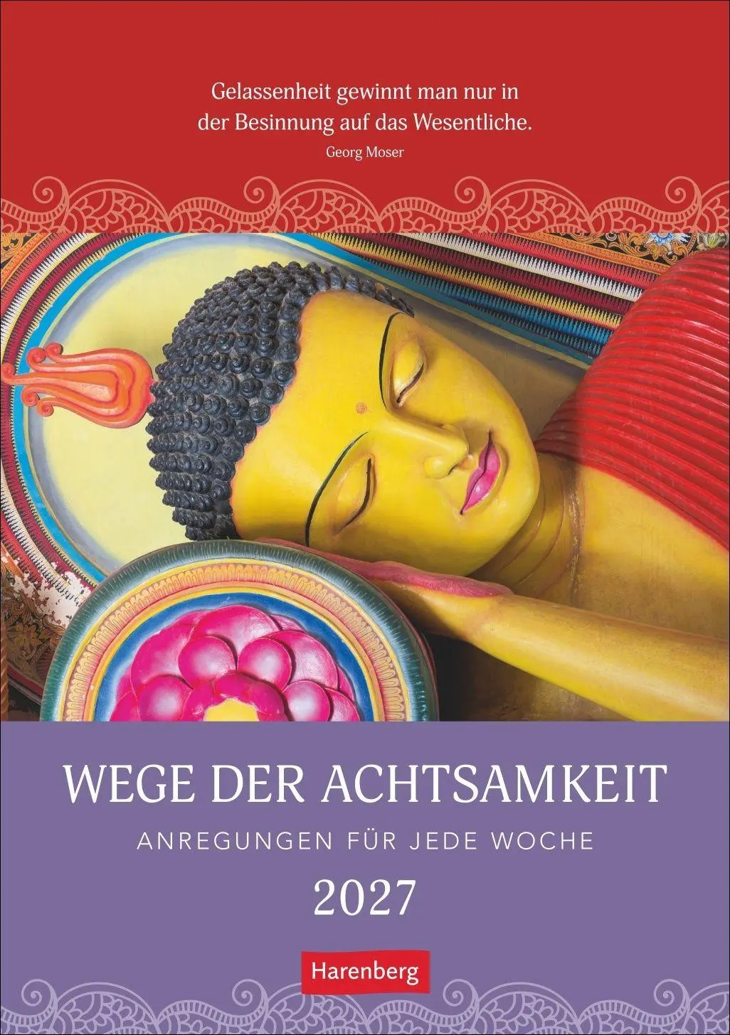 Cover: 9783840039157 | Wege der Achtsamkeit Wochen-Kulturkalender 2027 - Anregungen für...