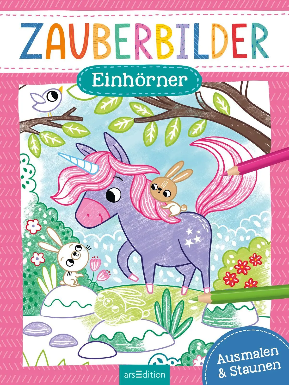 Bild: 9783845849157 | Zauberbilder - Einhörner | Ausmalen &amp; Staunen | Sarah Wade | Buch